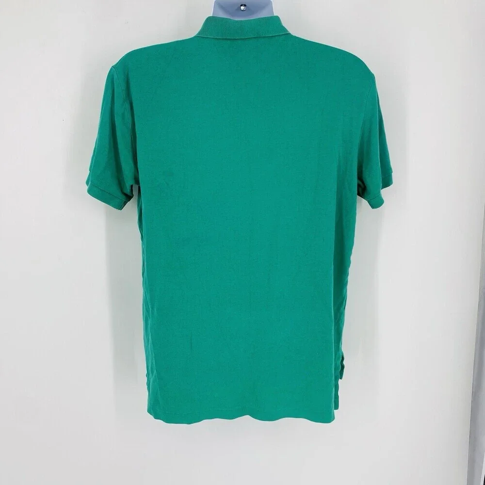 Polo Ralph Lauren Men's Kelly Green 100% Cotton Polo Shirt Size Medium